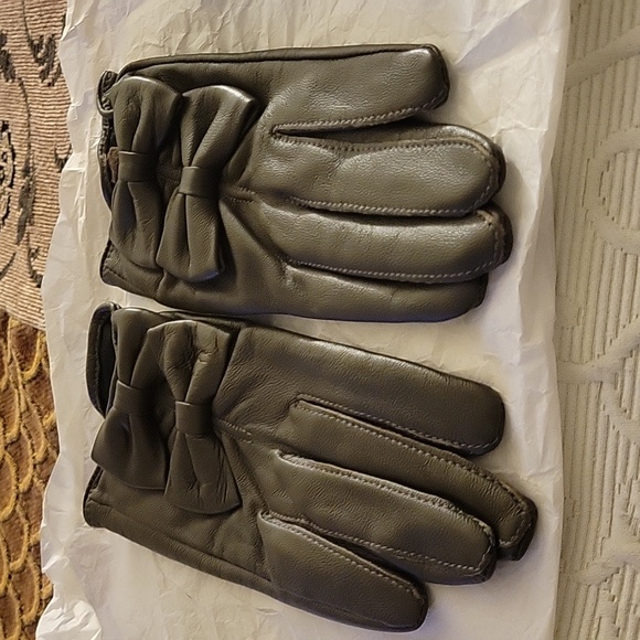 SANDRO Lamo Leather Gloves - Picture 2 of 10